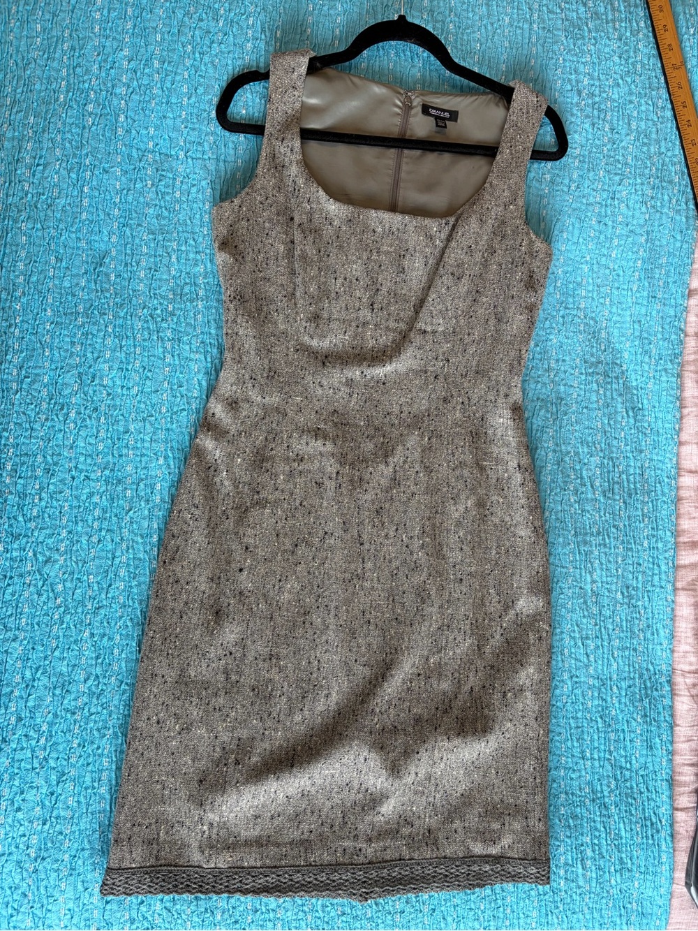 Vintage Emanuel Ungaro sheath dress w lace detail